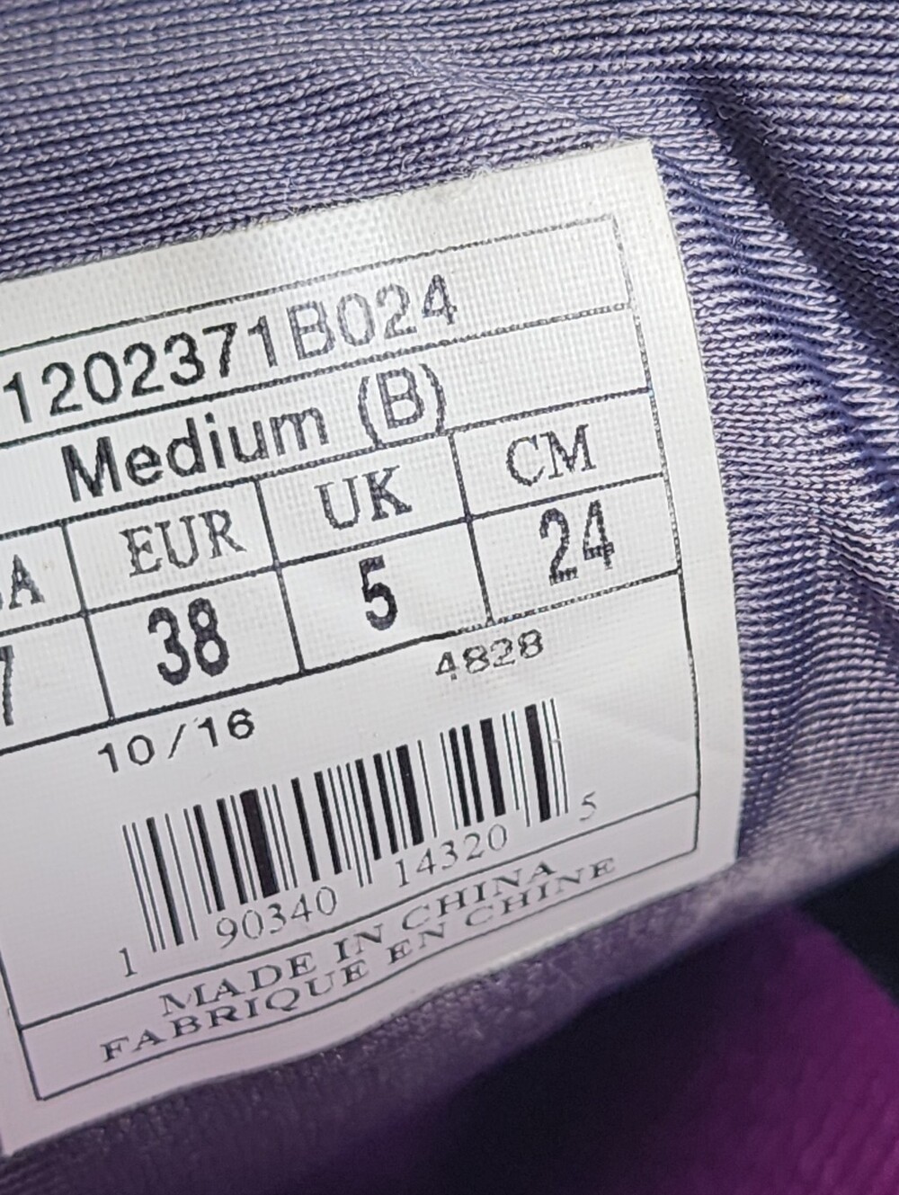 Brooks Pure Flow 6 Running Jogging Shoes WOMENS Gray Purple Lace Up SIZE 7 - Picture 10 of 11